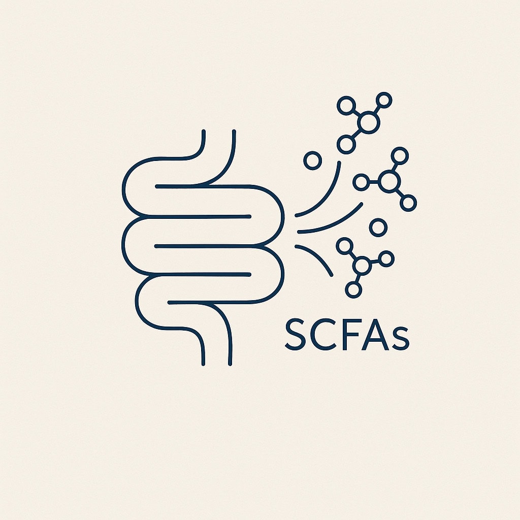 diagram showing SCFAs and gut health