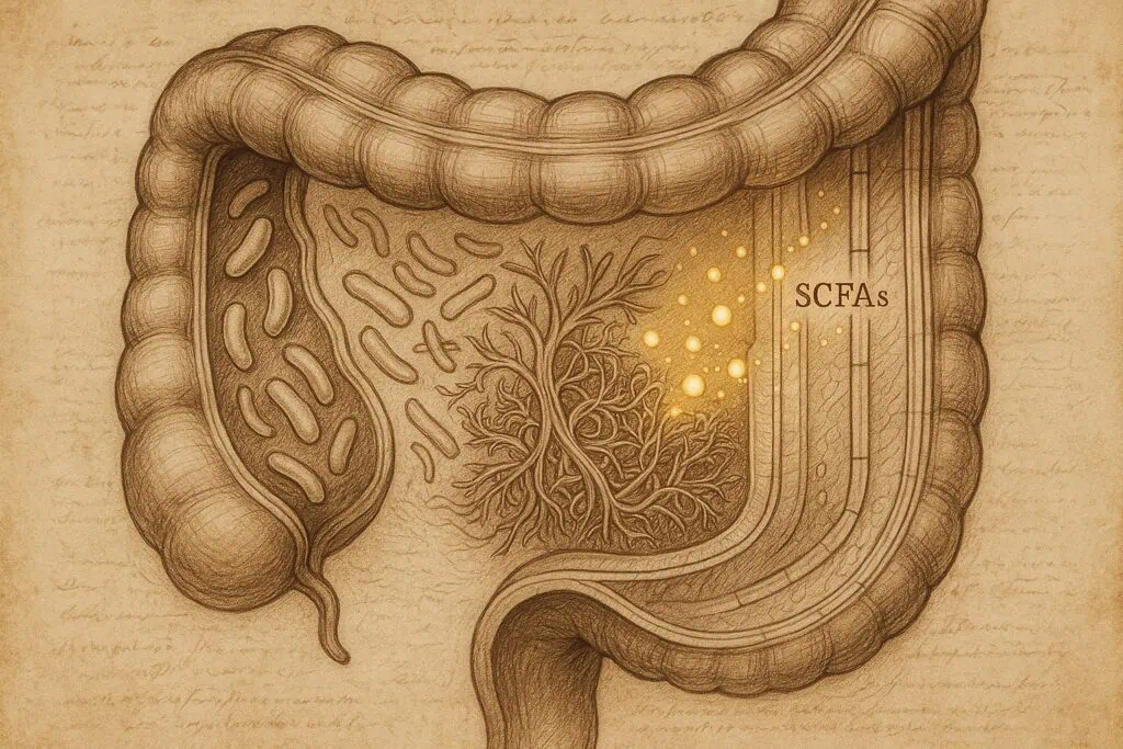 Da vincui style of Colon and Microbiome