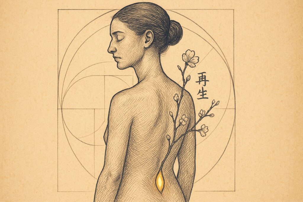 Da vinchi illustration refelcting on Menopause