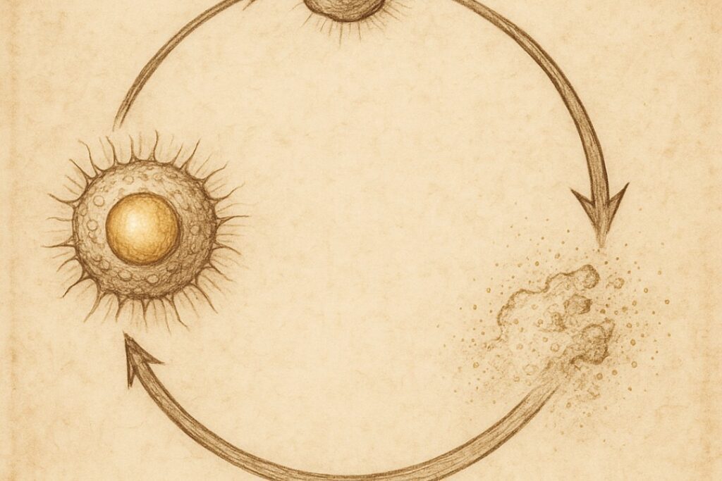 Da Vinci style image of nutrure aging