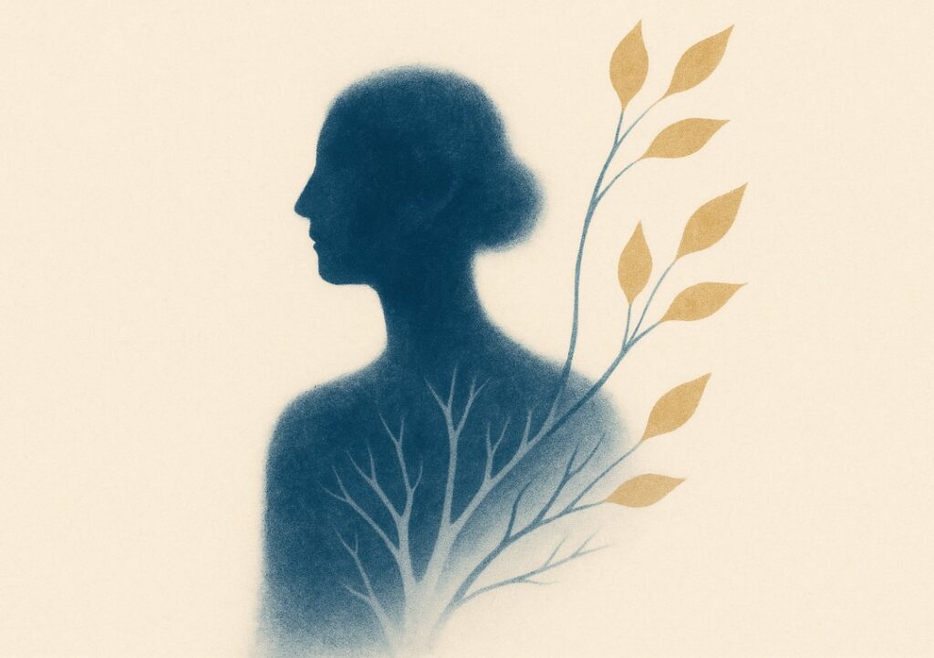 Abstract illsutration representing renewal during Menopause