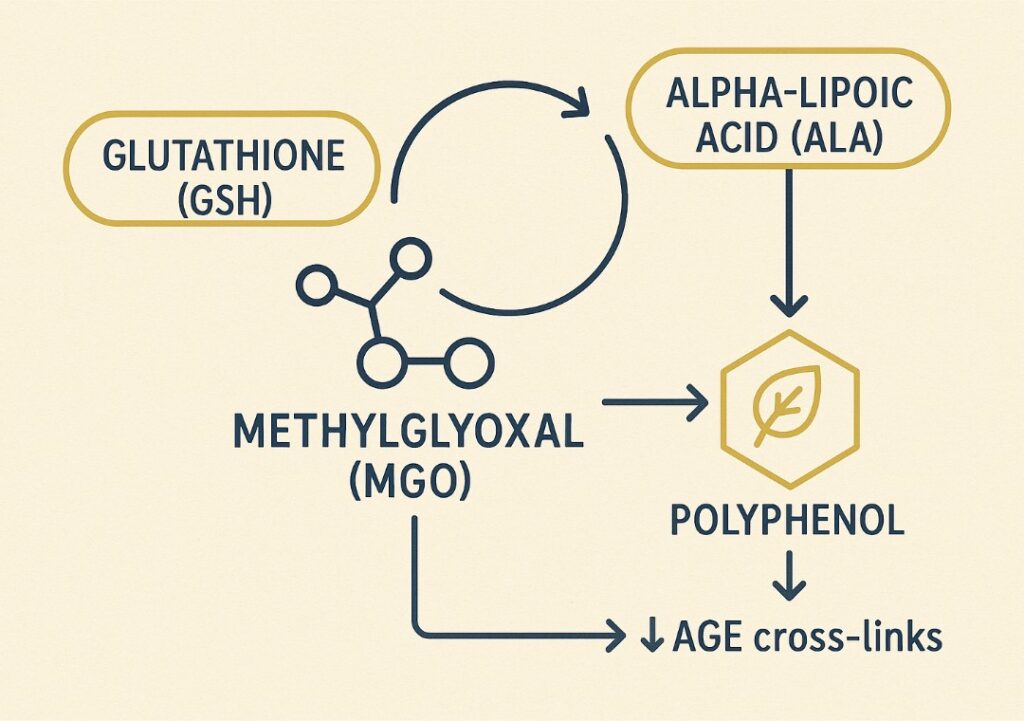 How Antioxidants protect against Glycations