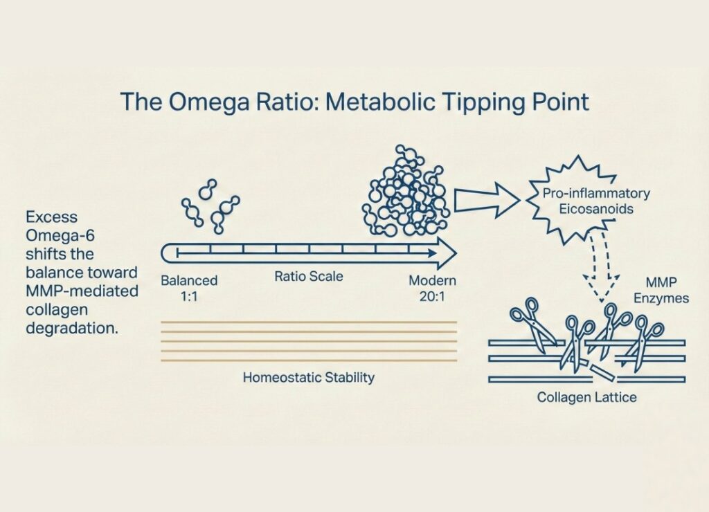 THE IMPORTANCE OF omegas ration in maintaining healthy skin and collagen