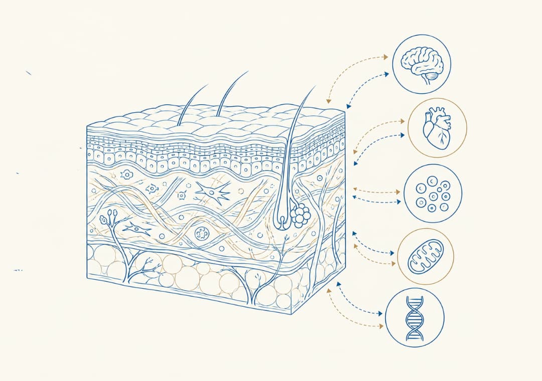 illustration of why skin is mirror of health