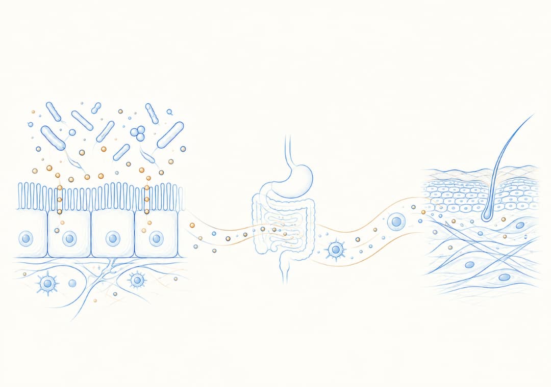 Gut skin axis explaied